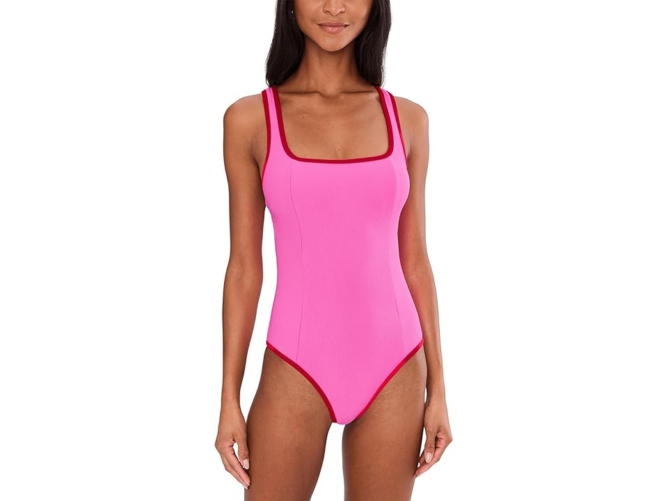 Beach Riot Cala One Piece Women's Swimsuits One Piece Electric Pink : XS, Polyester/Spandex | Zappos