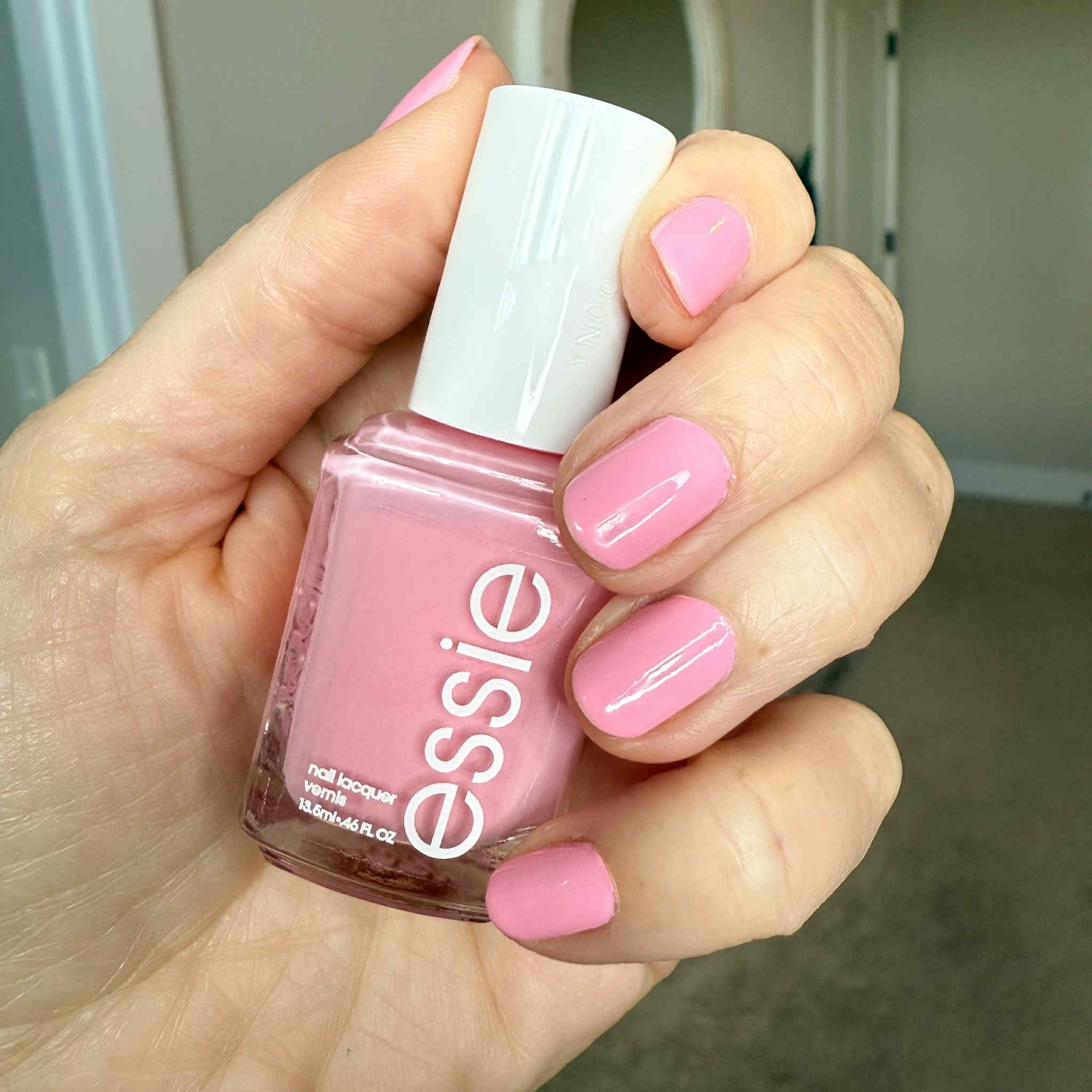 The prettiest summer bubble gum pink. This is 3 coats for more of an opaque finish, sealed with a top coat. This brand of polish lasts me 1 week without chipping. Such a great polish. Highly recommend this brand!

#LTKFindsUnder50 #LTKOver40 #LTKBeauty