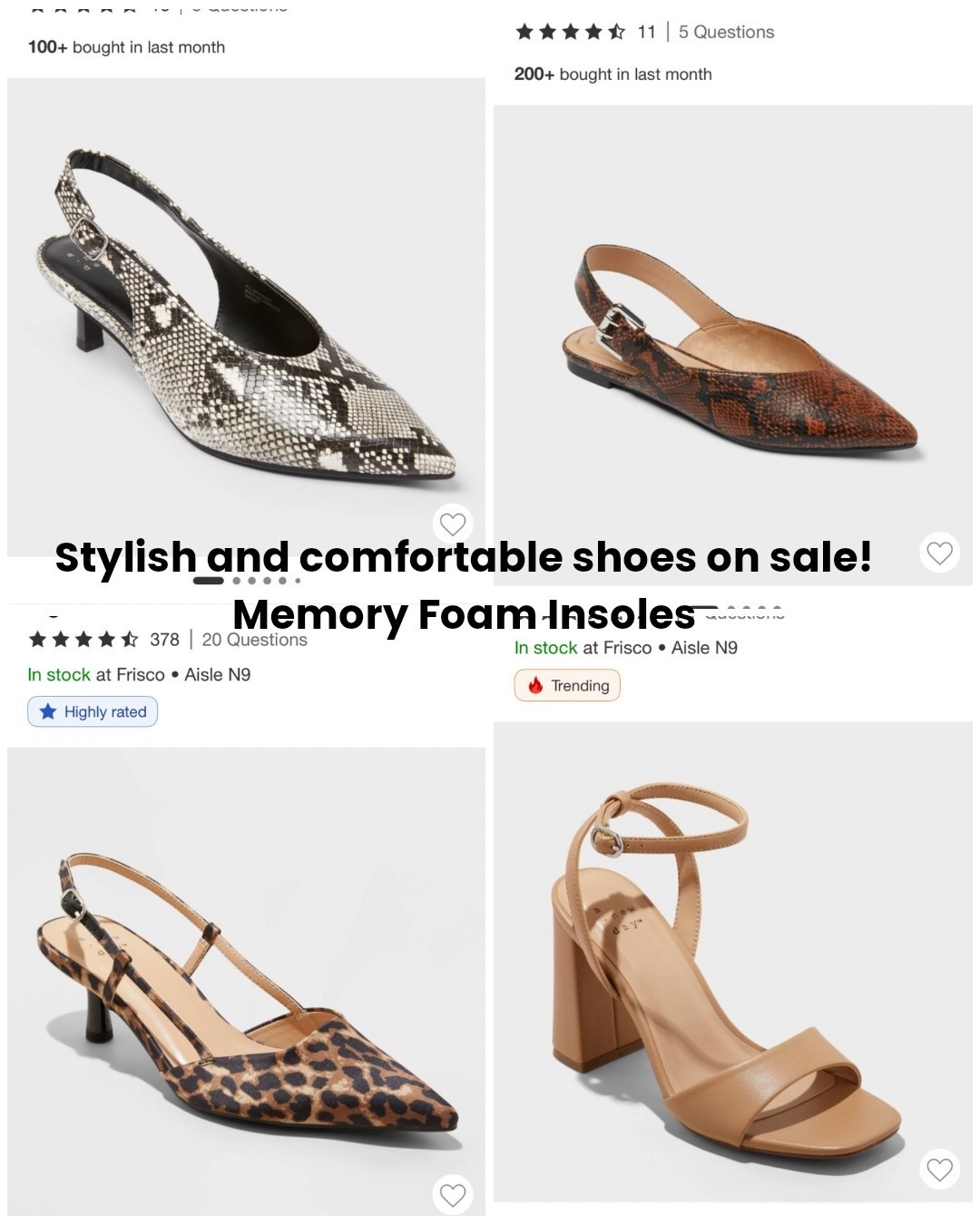 Stylish wedding guest comfortable shoes with memory foam on sale! 

#LTKWedding #LTKWorkwear #LTKFestival