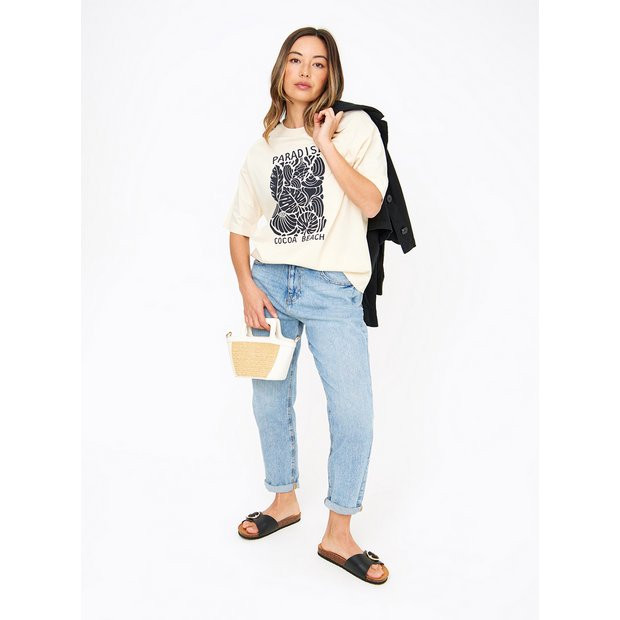 Buy Paradise Graphic Print Oversized T-Shirt 10 | T-shirts | Tu | Tu Clothing