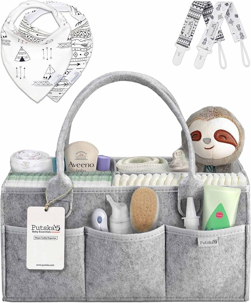 Baby Diaper Storage Basket Organizer | Amazon (US)