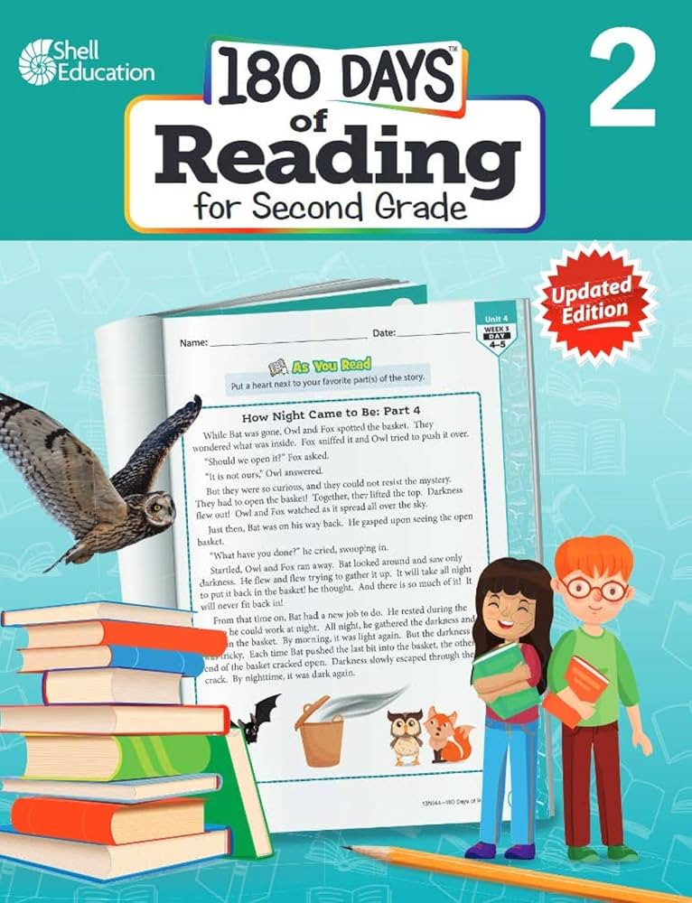 180 Days™: Reading for 2nd Grade 2nd Edition Practice Workbook for Classroom and Home, Cool and... | Amazon (US)