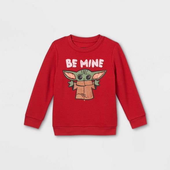 Toddler Boys' Star Wars Baby Yoda Sweatshirt - Red | Target