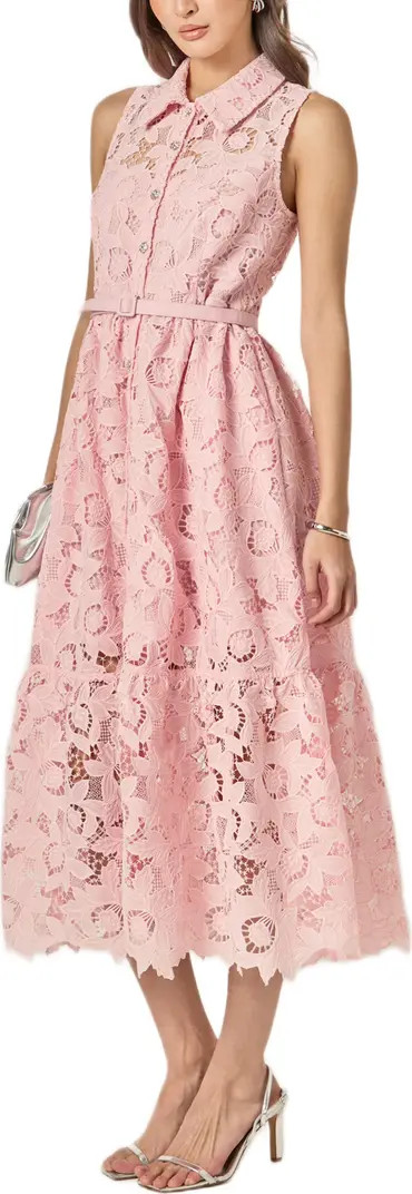 Sleeveless Lace Shirtdress | Nordstrom