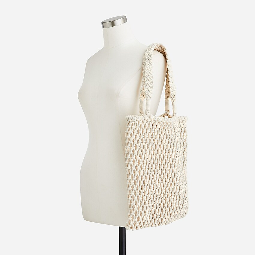 Cadiz hand-knotted rope tote | J. Crew US