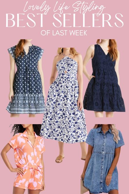 Last week’s top 5 sellers 🌟
Walmart dresses 
Summer dresses
Target pjs
Denim dress
Country concert 


#LTKFindsUnder50 #LTKSeasonal #LTKStyleTip