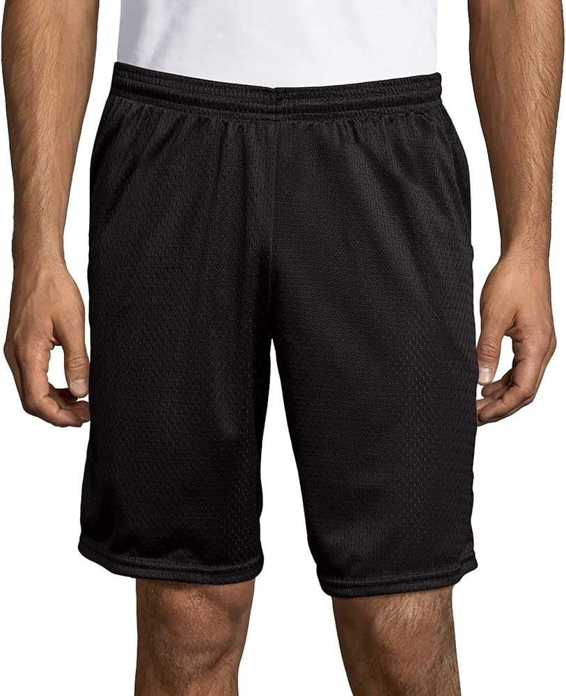 Hanes Sport Men's Mesh Pocket Shorts, Men’s Performance Gear Shorts, Men’s Athletic Shorts, 9... | Amazon (US)