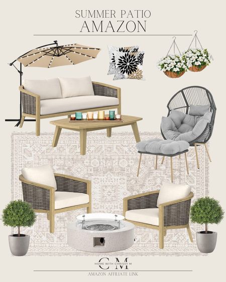 Amazon Home / Amazon Summer Patio /  Amazon Outdoor Furniture / Amazon Patio Decor / Outdoor Seating / Outdoor Furniture / Outdoor Firepits / Outdoor Decor / Patio Decor / Patio Planters / Outdoor Area Rugs / Outdoor Umbrella / Outdoor Tables / Outdoor Lighting / Patio Accent Lighting / 

#LTKhome #LTKstyletip #LTKSeasonal