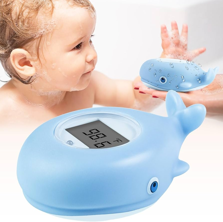 Baby Bath Thermometer Floating Toy, BPA-Free Safety Digital Bath Tub Thermometer with Temperature... | Amazon (US)