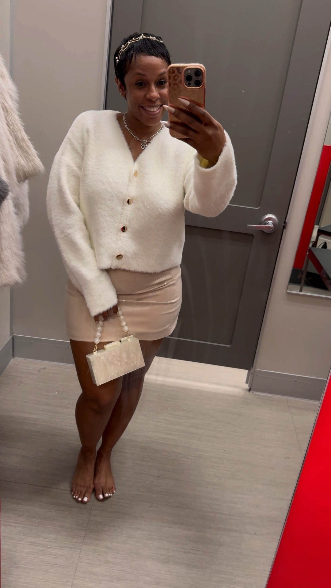 Cozy meets glam ✨ Perfect  party vibes with this chic look! Fluffy cardigan, shimmering mini, and all the festive feels. Shop the pieces to slay your next party season outfit on my LTK 💃 #HolidayStyle #PartyLook #LTKHoliday

#LTKHoliday #LTKFindsUnder50 #LTKParties