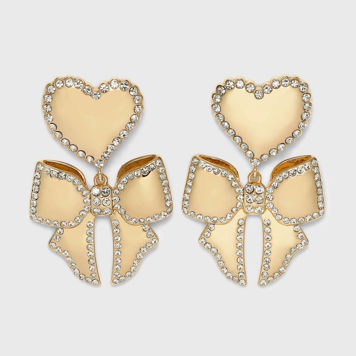 SUGARFIX by BaubleBar X's and Bows Drop Earrings - Gold | Target
