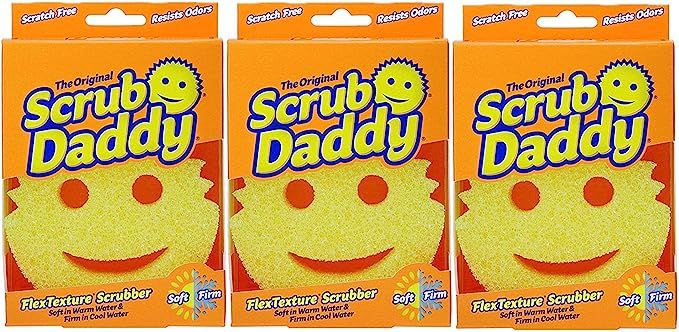 Original Scrub Daddy Sponge - Scratch Free Scrubber for Dishes and Home, Odor Resistant, Soft in ... | Amazon (US)