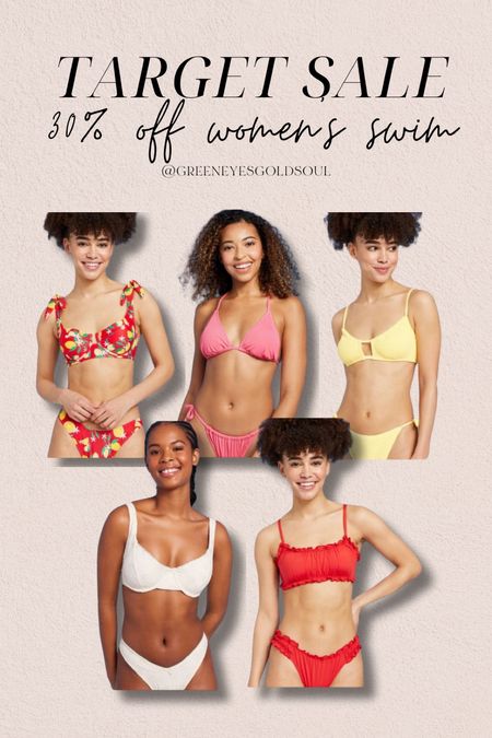 Target sale! 30% off women’s swim ❤️ 
Bikini, swimsuit, bathing suit, summer, beach, vacation, pool, resort, one piece, two piece, strapless, tube

#LTKTravel #LTKSwim #LTKU
