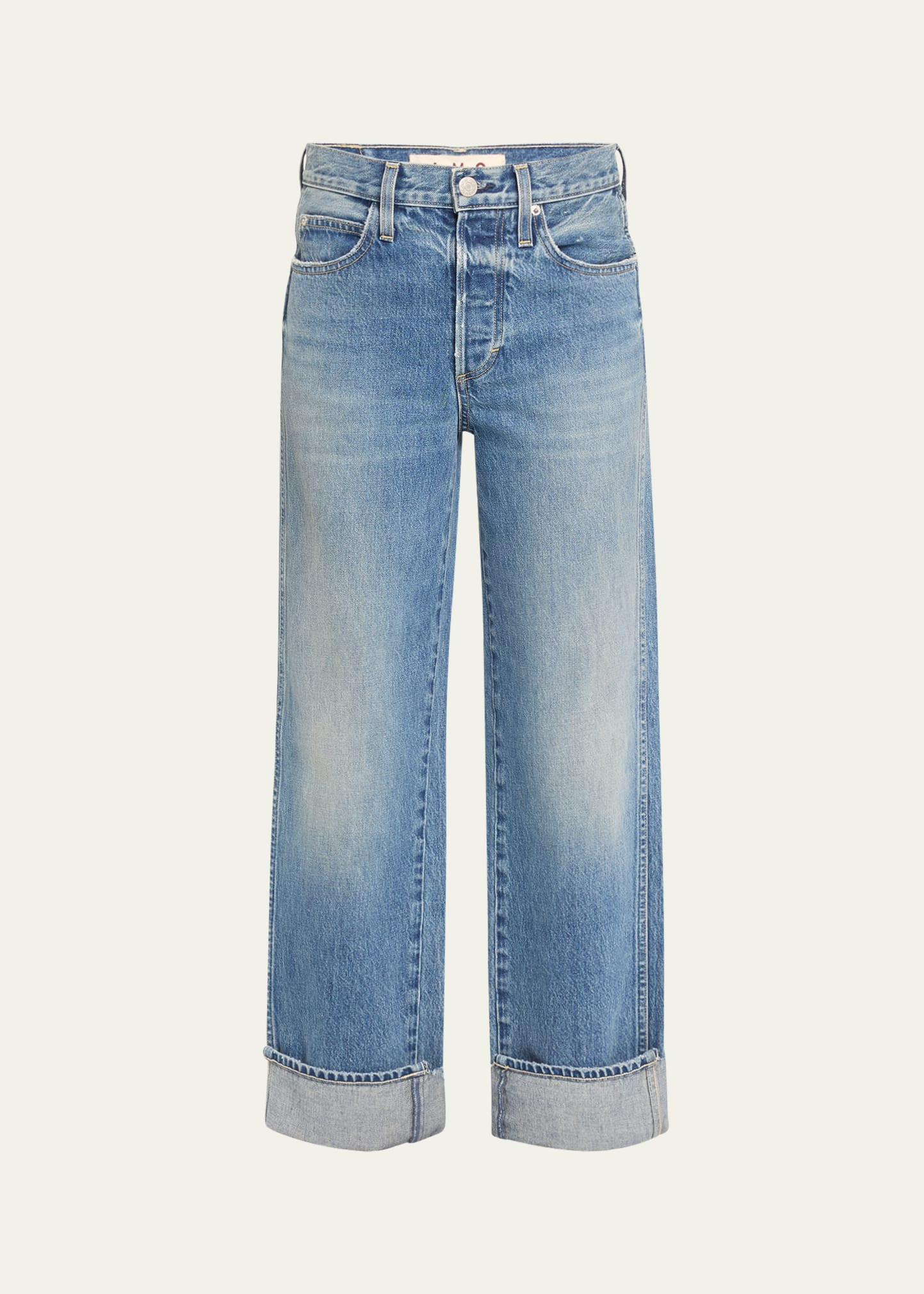 AMO Denim Sonia Cuffed Jeans | Bergdorf Goodman