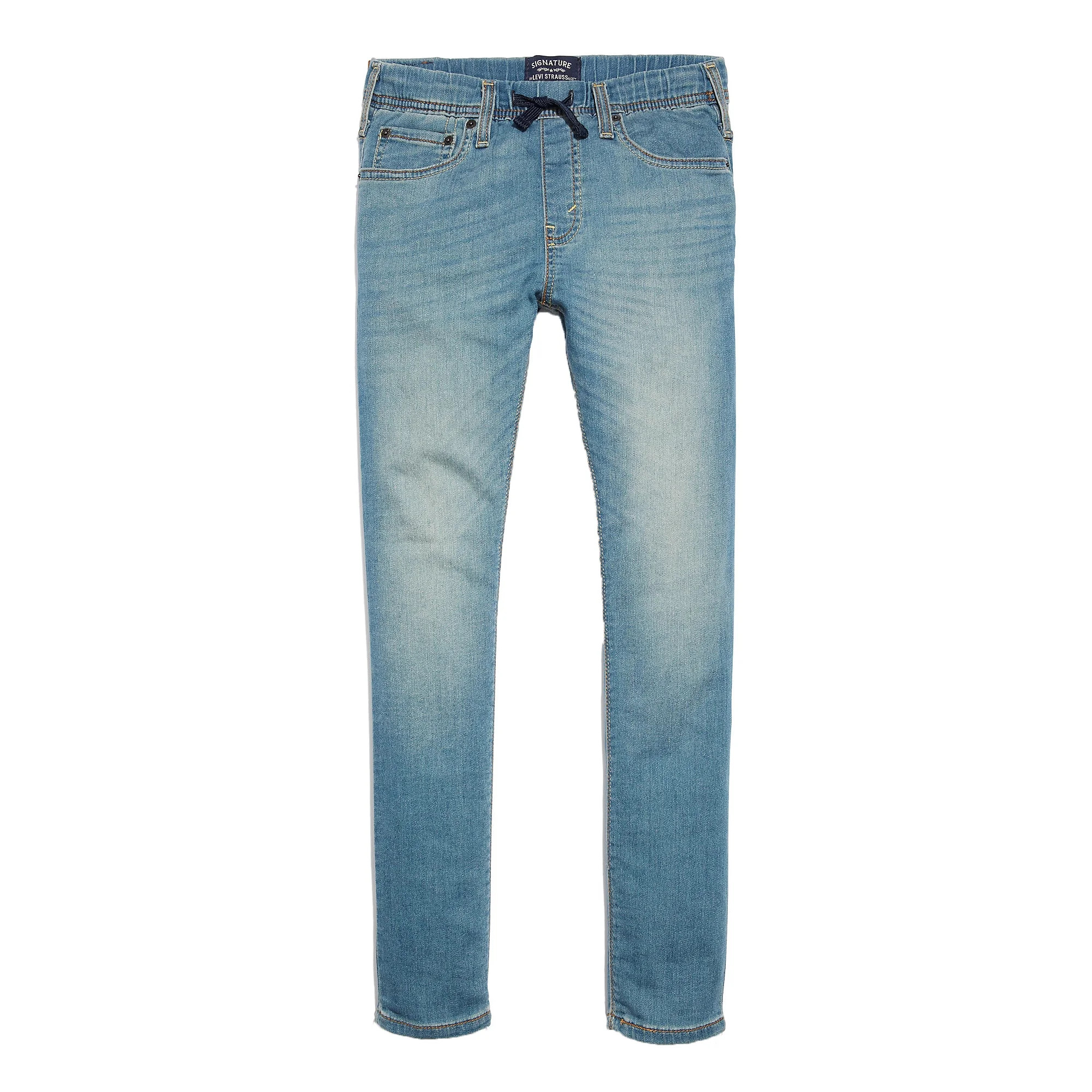 Signature by Levi Strauss & Co. Boys Skinny Pull On Jeans, Sizes 5-18 & Husky | Walmart (US)