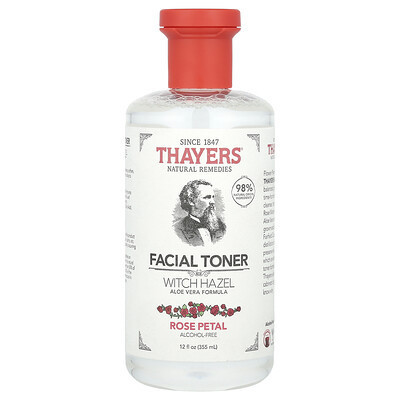 Thayers, Facial Toner, Witch Hazel, Alcohol-Free, Rose Petal, 12 fl oz (355 ml) | iHerb