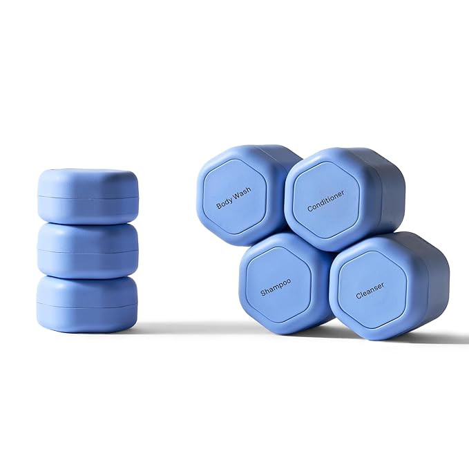 Cadence Travel Containers - Daily Routine Capsule Set - Magnetic Containers with Lids,4 Flex Medi... | Amazon (US)