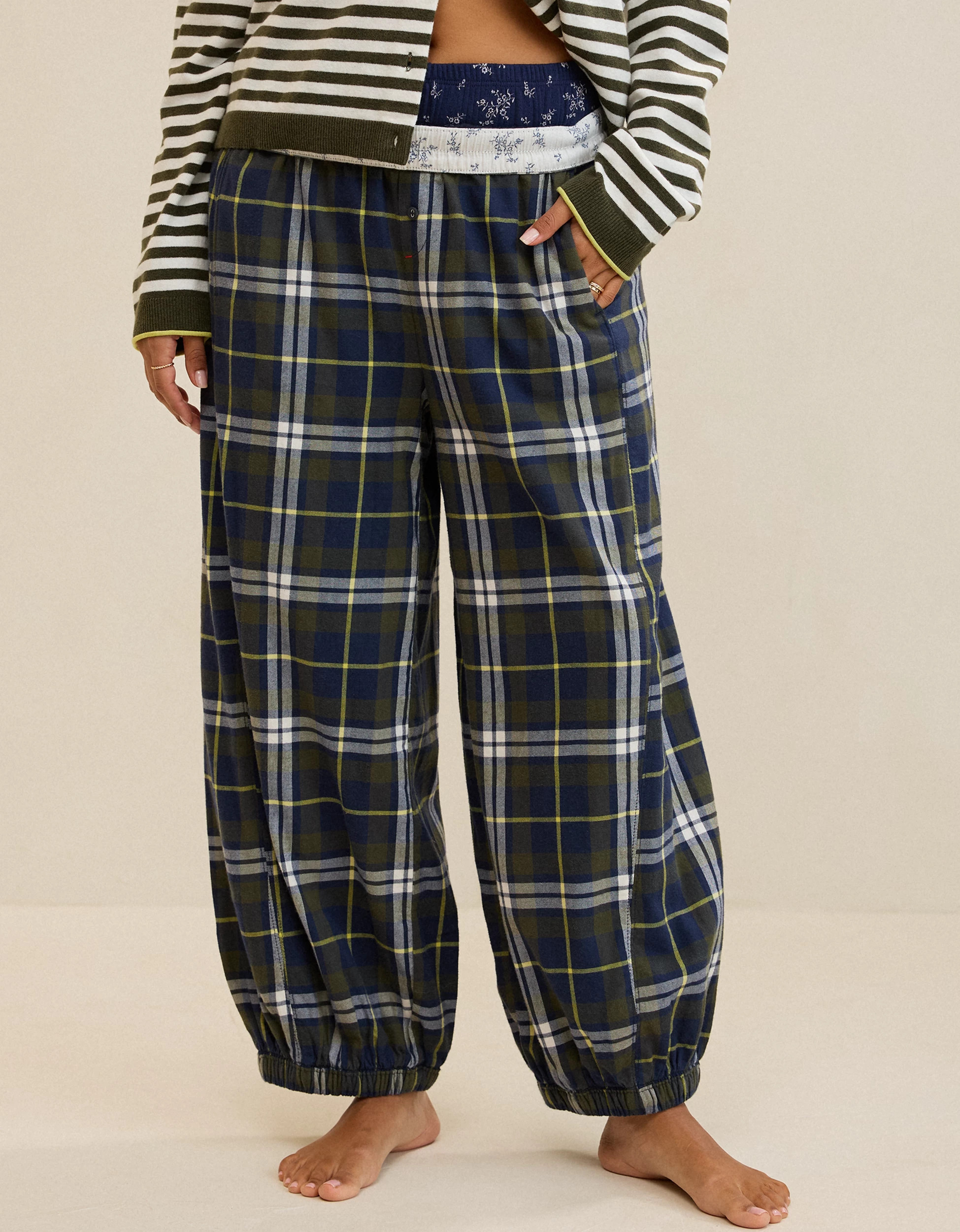 Aerie Flannel Balloon Pant | American Eagle Outfitters (US & CA)