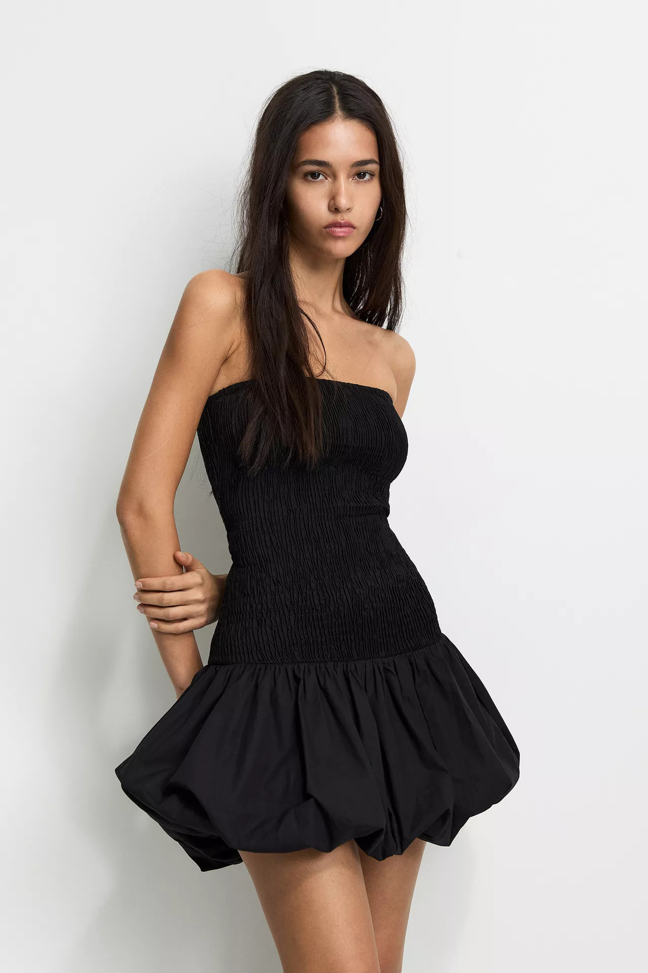 Kleid kurz Ballon | PULL and BEAR DE
