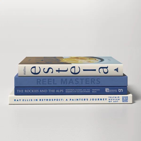4 Piece Modern Coastal Shores Hicham Decorative Book Set | Wayfair North America