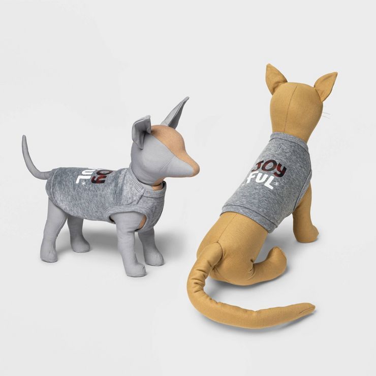 Dog and Cat Holiday Joyful Matching Family Separates Sweatshirt - Wondershop™ Heathered Gray | Target
