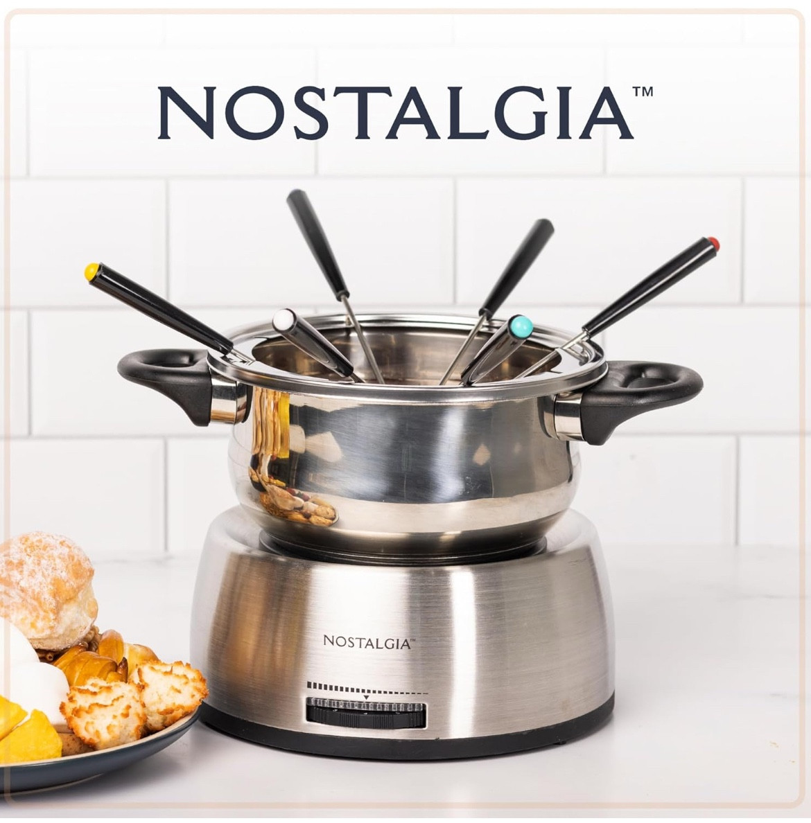 Enjoy a wide variety of fondue recipes with our electric fondue pot set. Create delicious desserts or savory appetizers with ease, making it an ideal choice for entertaining guests or spending quality time with family.

#LTKHome #LTKGiftGuide #LTKSeasonal