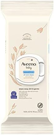 Aveeno Baby Sensitive All Over Wipes with Aloe & Natural Oat Extract for Face, Bottom, Hands & Bo... | Amazon (US)