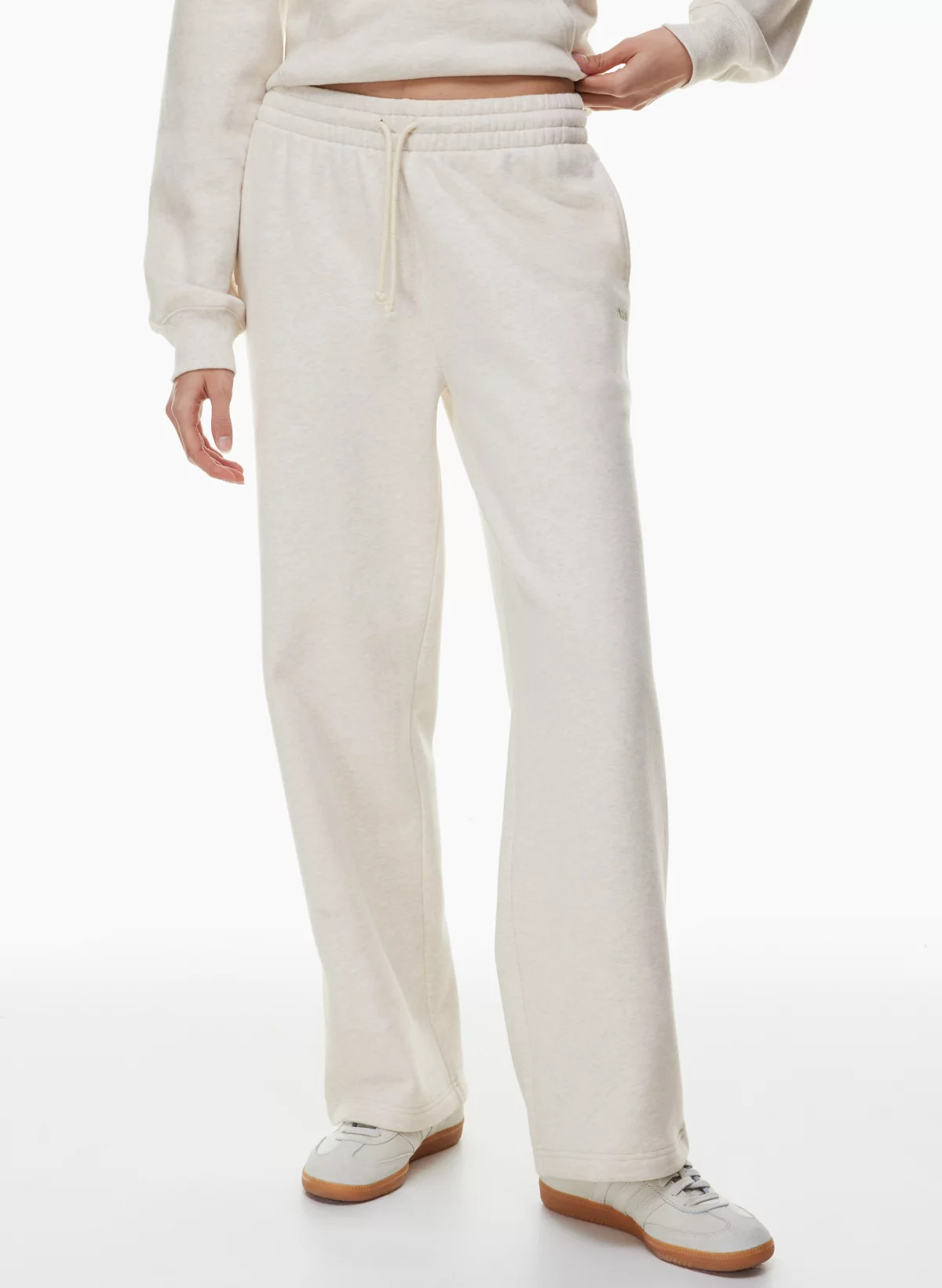 COZY FLEECE BOYFRIEND BASIC WIDE SWEATPANT | Aritzia