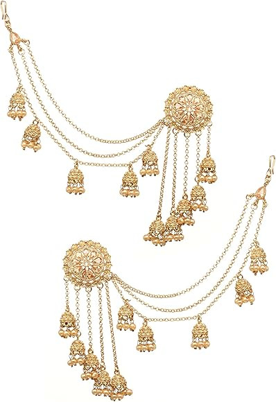 Fashion Bollywood Jewellery Traditional Ethnic Bridal Bride Wedding Bridesmaid Gold Plated Kundan... | Amazon (US)