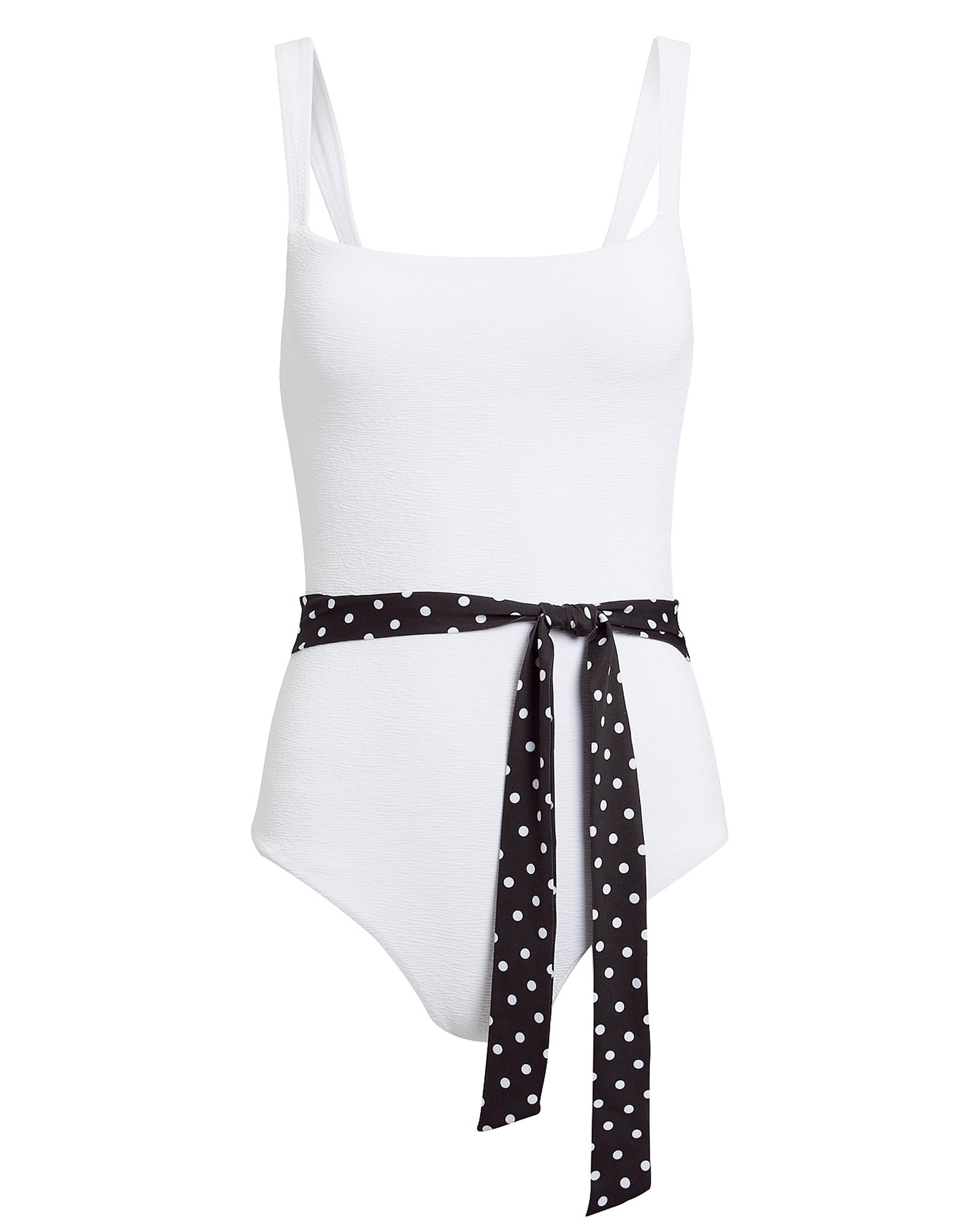 Same Swim Betty One Piece White Swimsuit White/Black P | Intermix