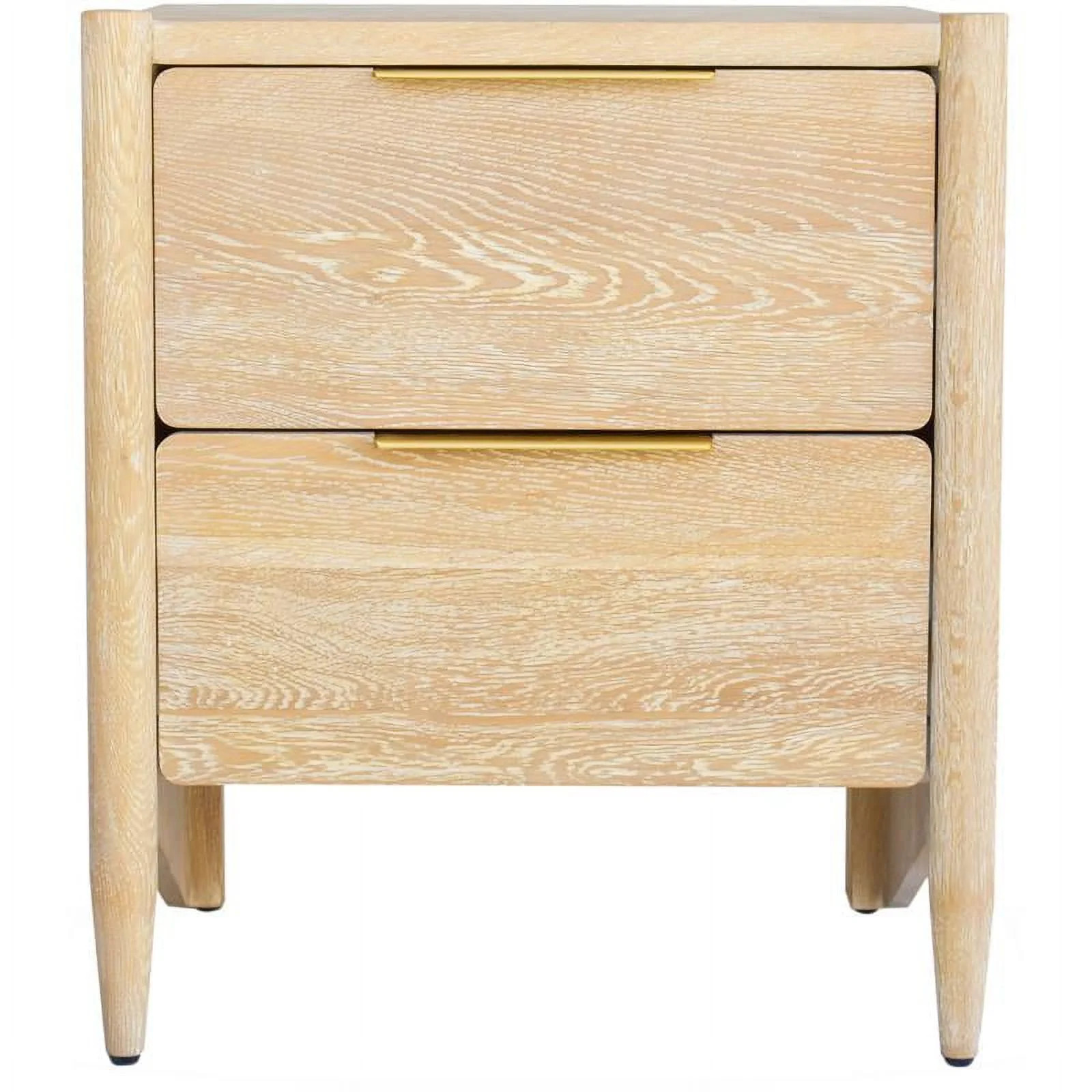 Maklaine Modern / Contemporary Night Stand in White Oak Finish | Walmart (US)