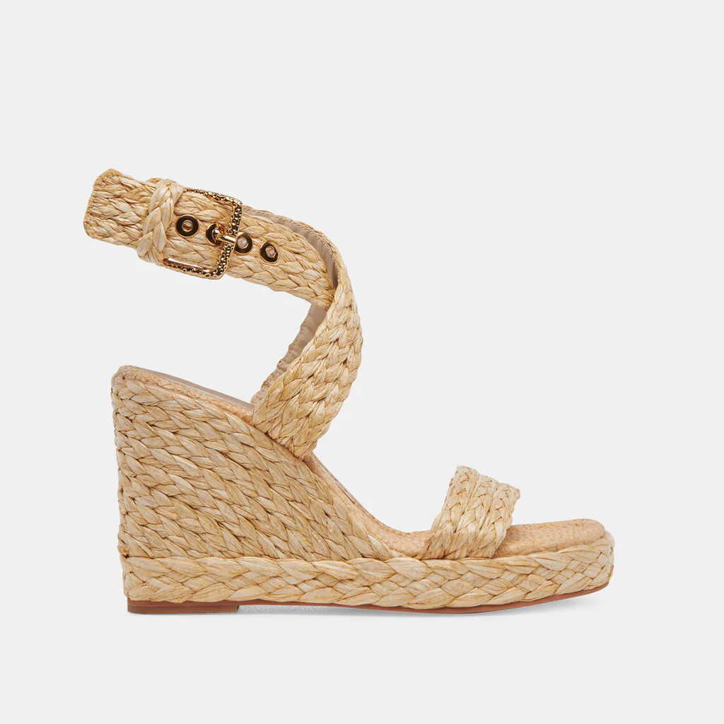 ALDONA WEDGES LT NATURAL RAFFIA | DolceVita.com
