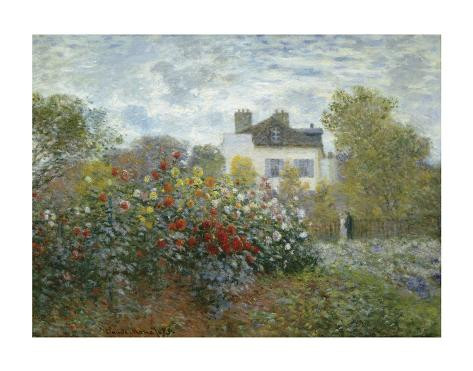Art Print: Monet's The Artist's Garden in Argenteuil (A Corner of the | Allposters.com