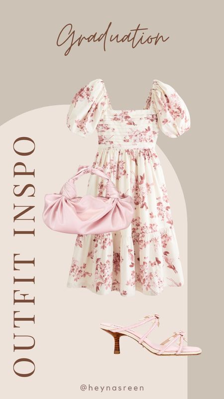 Graduation guest outfit idea: pink 💗 Love this concept! Such a cute puff sleeve dress from Abercrombie.

#LTKfindsunder100 #LTKstyletip

#LTKSeasonal