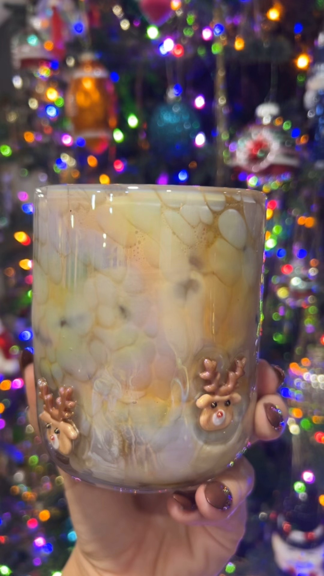 I’m a sucker for a holiday cup!! The Anthropologie glass cups are my favorite for iced lattes 

This reindeer design tho!! I don’t see it online but there are other cute options like bows, Christmas trees and more! Fill it with some lip gloss, a gift card and some chocolates for a cute gift 

#LTKHome #LTKHoliday #LTKGiftGuide