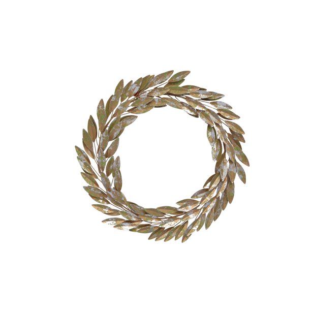 Holiday Time Metal Leaves Wreath Multi-color, 20-inch | Walmart (US)