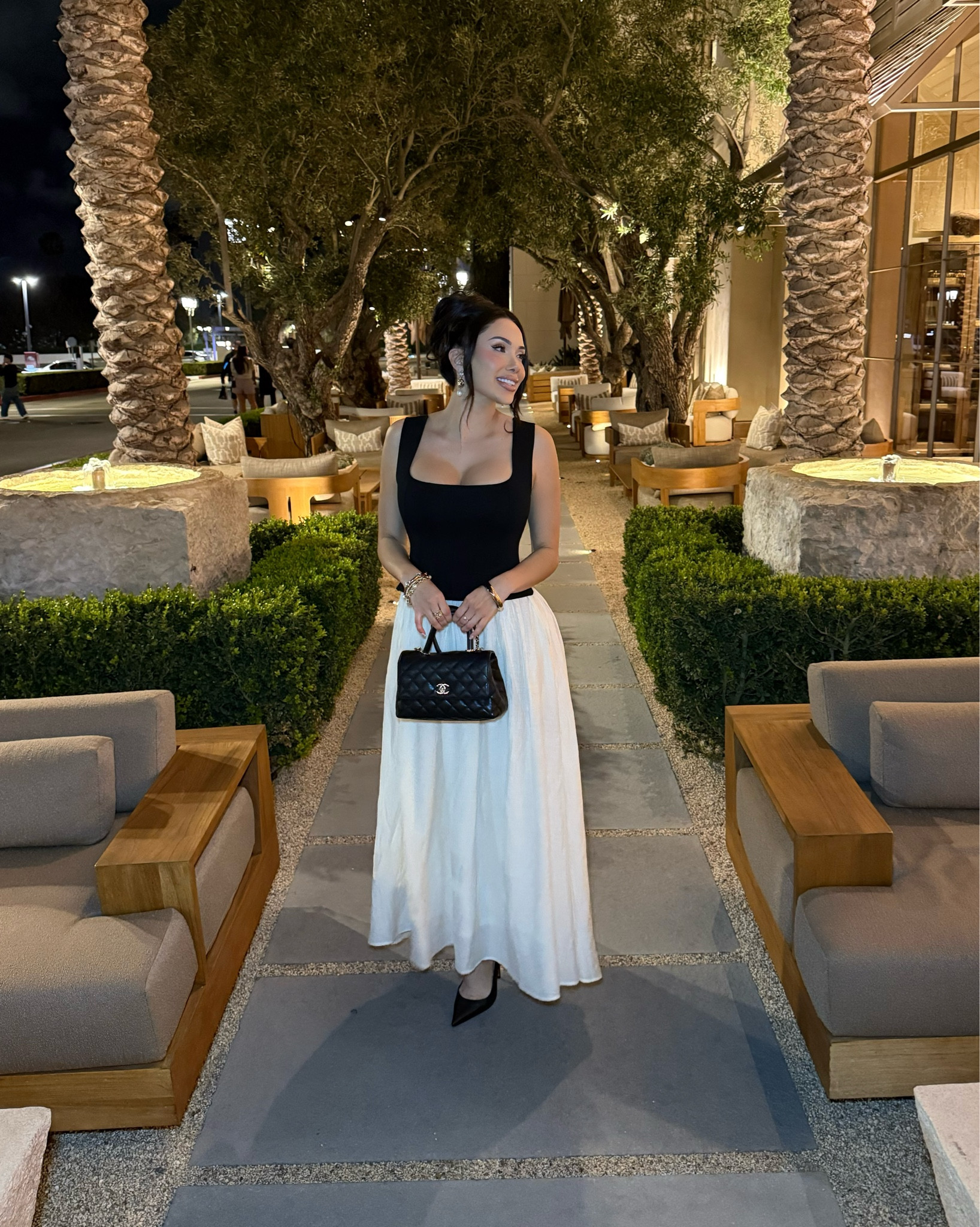 Black & white never looked so effortless ✨ This Zoe and Claire mixed media dress is my new one-and-done favorite. Fitted square neck top + flowy skirt with pockets! Perfect for date nights or resort evenings.

#LTKSeasonal #LTKootd #LTKgrwm