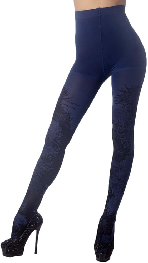 iB-iP Damen Blickdichte Fairview Gänseblümchenmuster Nahtstrumpfhose | Amazon (DE)