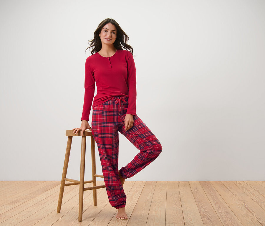 Flanell-Pyjama, kariert bei Tchibo kaufen | 198280 | Tchibo (DE)