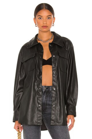 Steve Madden Faux Good Measure Shacket in Black from Revolve.com | Revolve Clothing (Global)