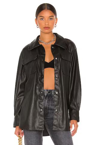 BB Dakota by Steve Madden Faux Good Measure Shacket in Black from Revolve.com | Revolve Clothing (Global)