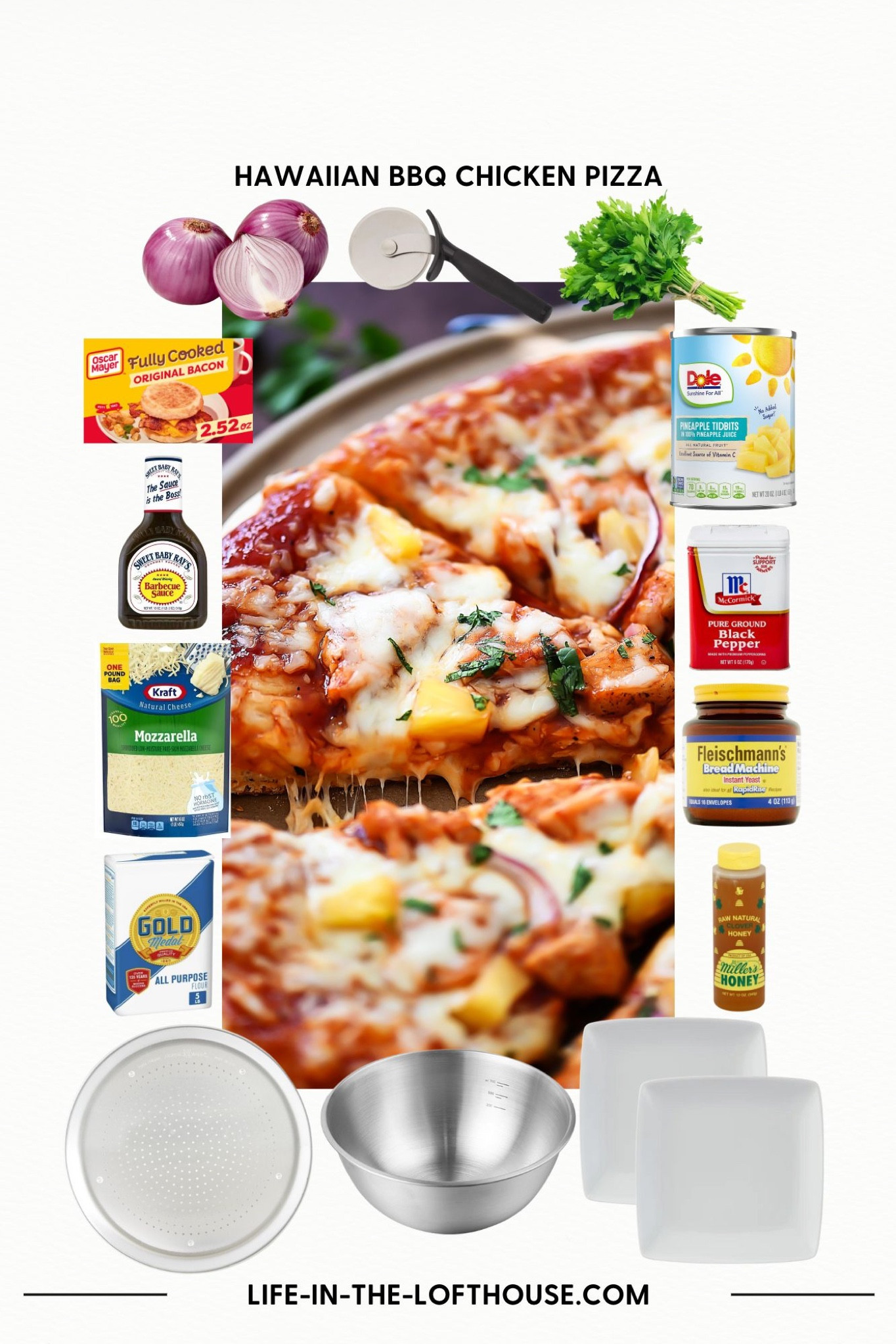 Nothings better than this Hawaiian BBQ chicken pizza! 🤤 Full recipe at 
https://life-in-the-lofthouse.com/hawaiian-bbq-chicken-pizza/
Ingredients, recipe, groceries, Walmart 

#LTKhome #LTKfamily