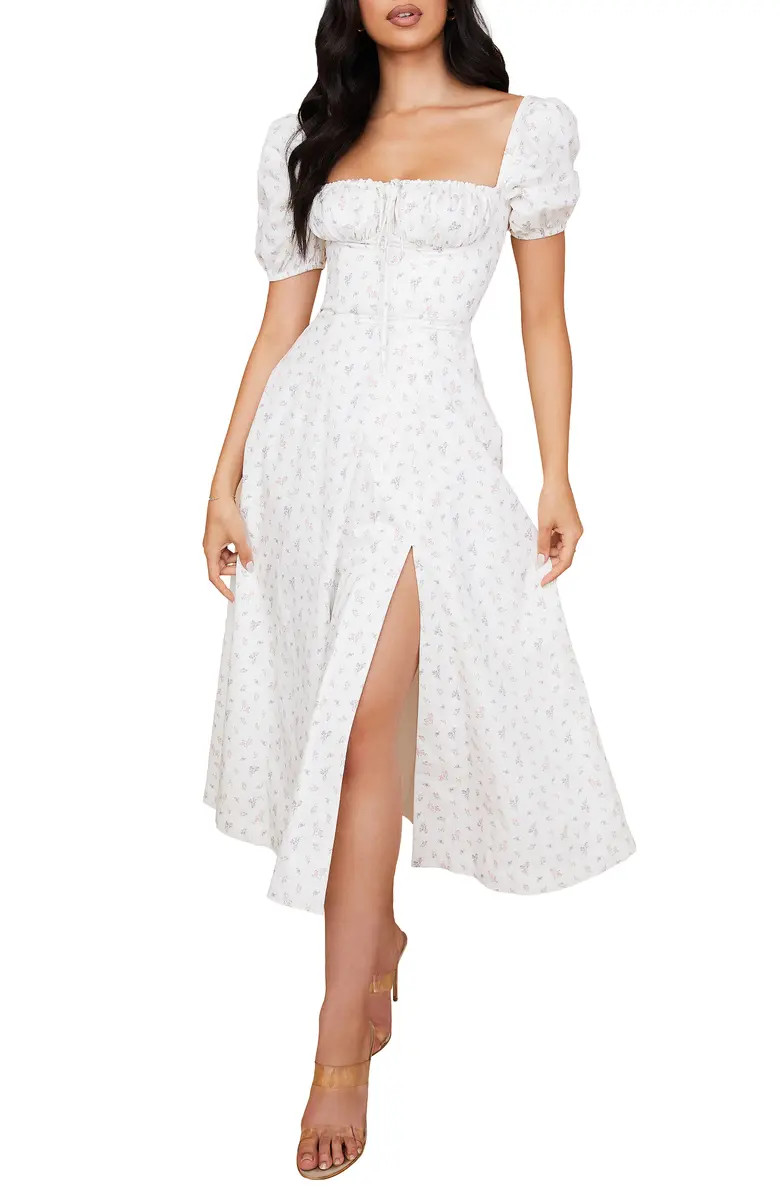 HOUSE OF CB Tallulah Puff Sleeve Midi Dress | Nordstrom | Nordstrom