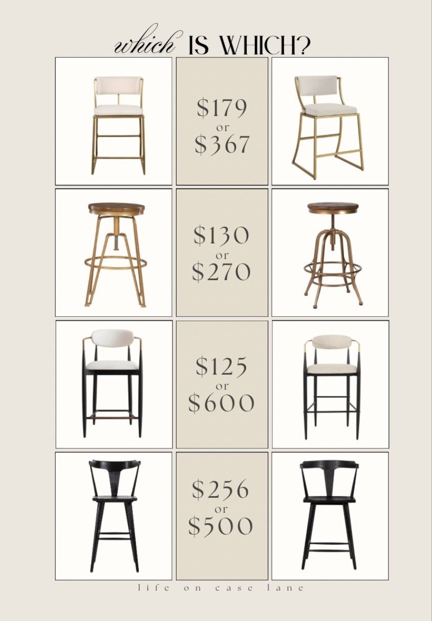 Counter stool look for less 

Bar stool, Arhaus jagger stool, Amber Interiors stool, Pottery Barn stool, Ballard Designs stool 

Kitchen furniture, traditional modern home 

#LTKHome #LTKSaleAlert