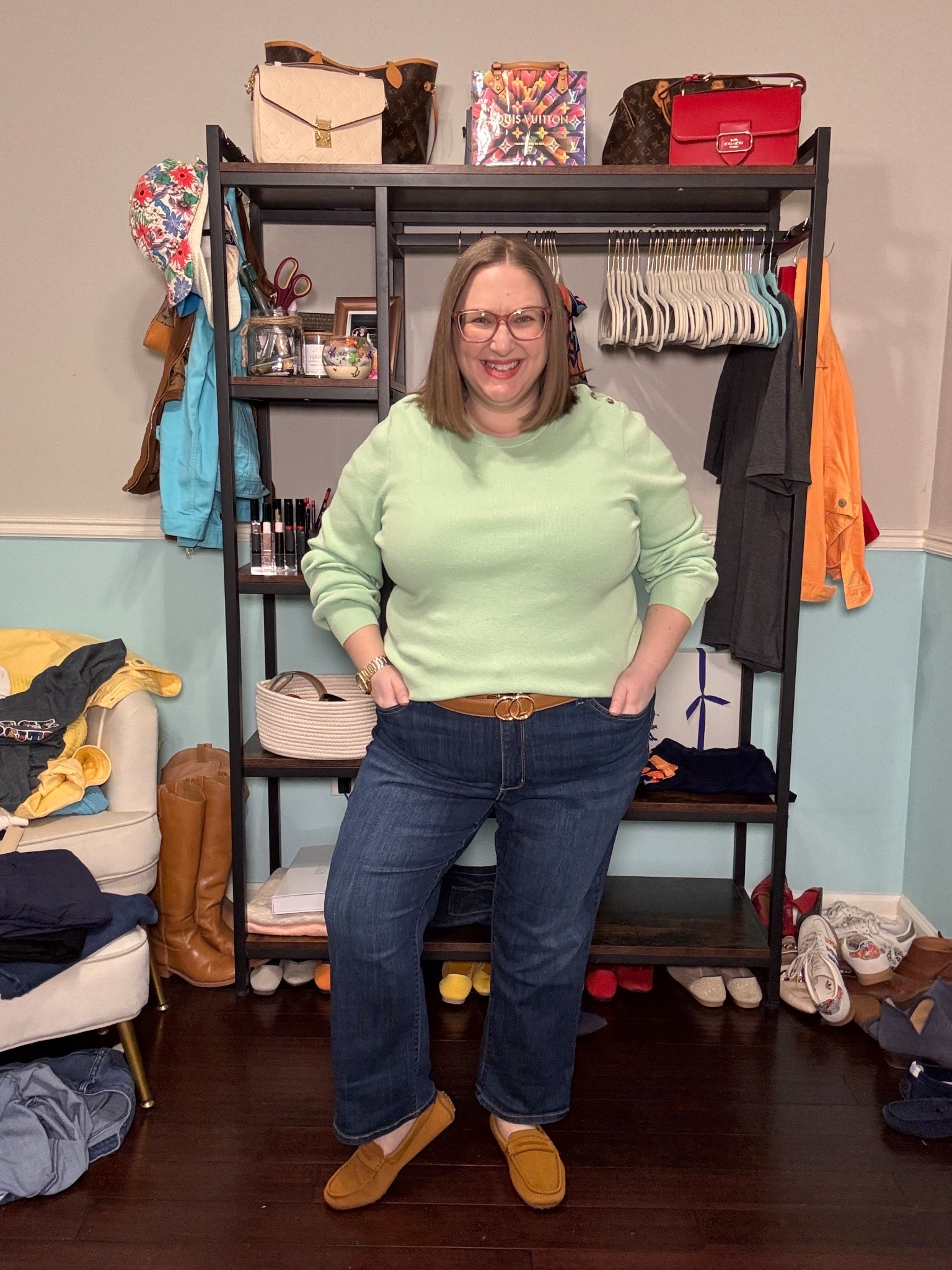 Sweater is old, but I linked jeans & other tops that are similar in color  

#LTKMidsize #LTKPlusSize #LTKootd