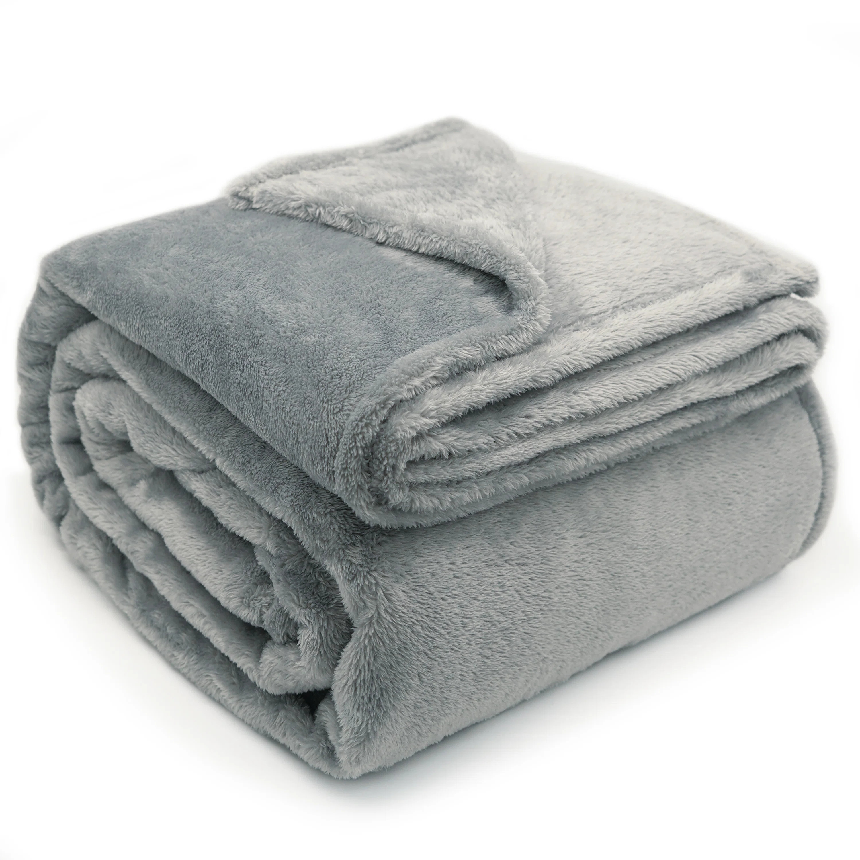 Ultra Soft Plush Fleece Throw Blanket, Double Sided Cozy Thick Warm Blanket for Sofa & Bed,  Ligh... | Wayfair North America