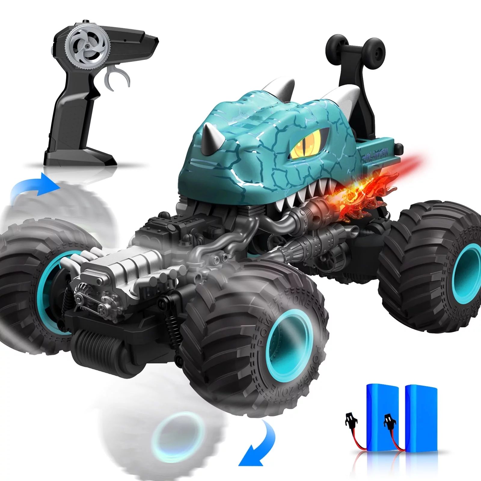 TEAYINGDE RC Car 1:14 RC Monster Trucks Remote Control Toys Dinosaur Stunt Car for Ages 4 and Up ... | Walmart (US)