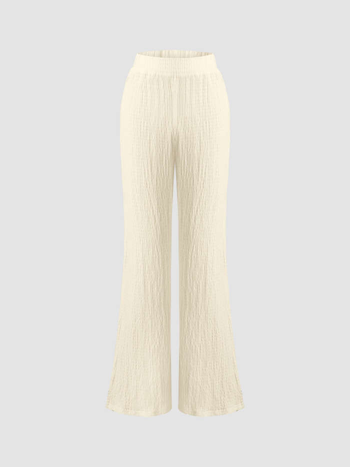 Beige Texture Trousers | Cider