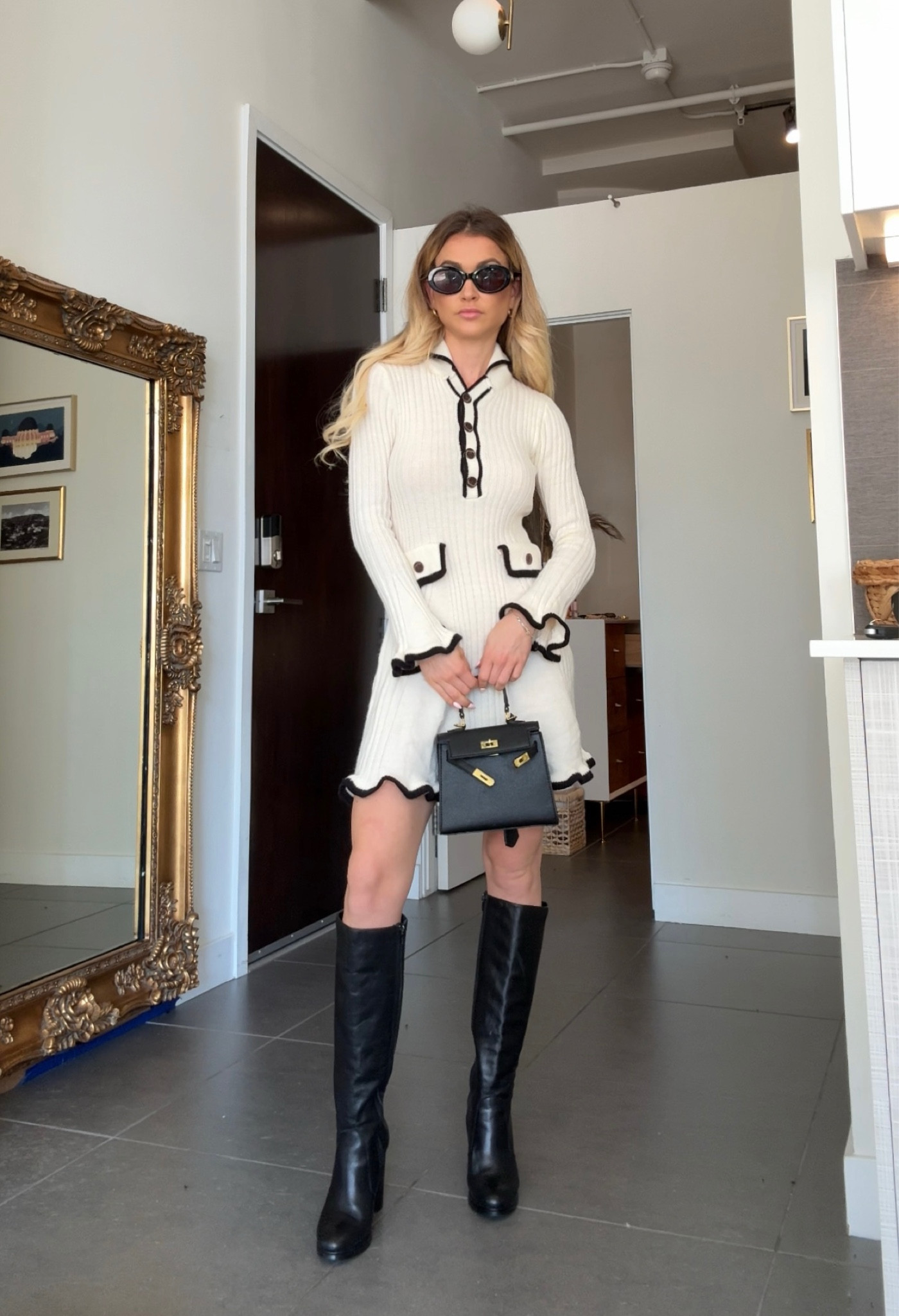 Sweater dress chic outfit 🖤

#LTKFindsUnder100 #LTKStyleTip #LTKFindsUnder50