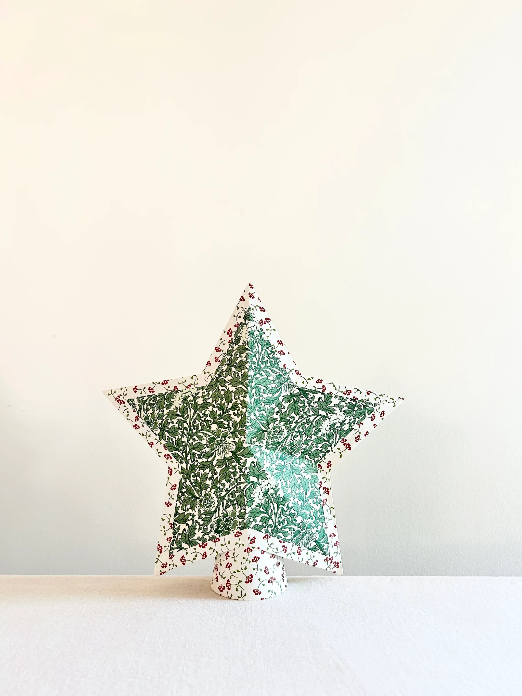 Folk Tree Topper - 11" - Green Garland I | the ARK elements